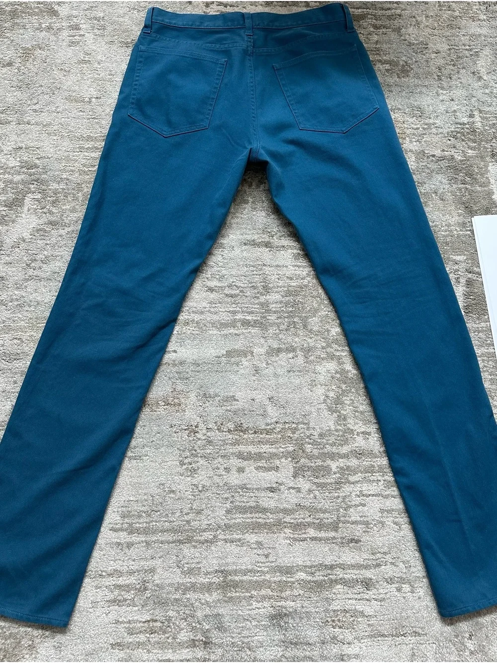 J. Crew Slim Straight Jeans in Teal Blue